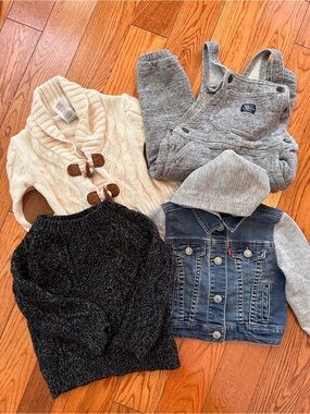 12M Boy’s Winter Bundle - Levi’s, Baby Gap, Osh Gosh